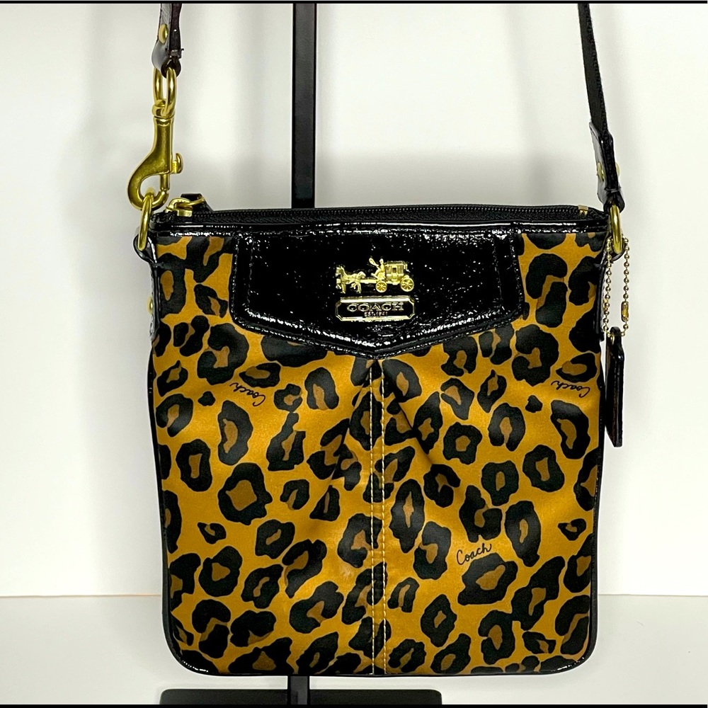 COACH Leopard Print Swingpack Purse